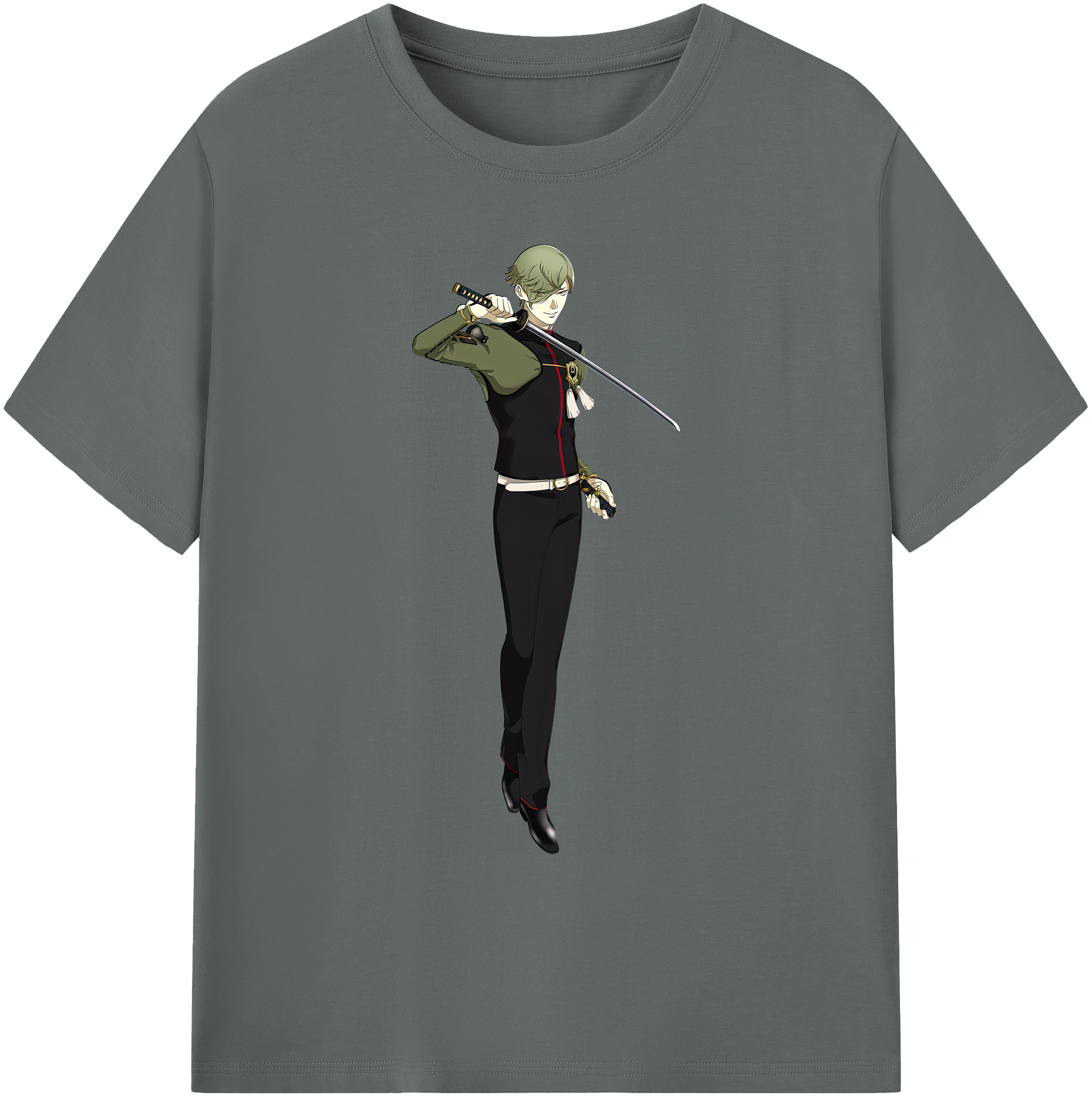 （画像用） 刀剣乱舞 Touken Ranbu 綿100％ メンズ半袖Tシャツ｜肌触りやわらか＆通気性